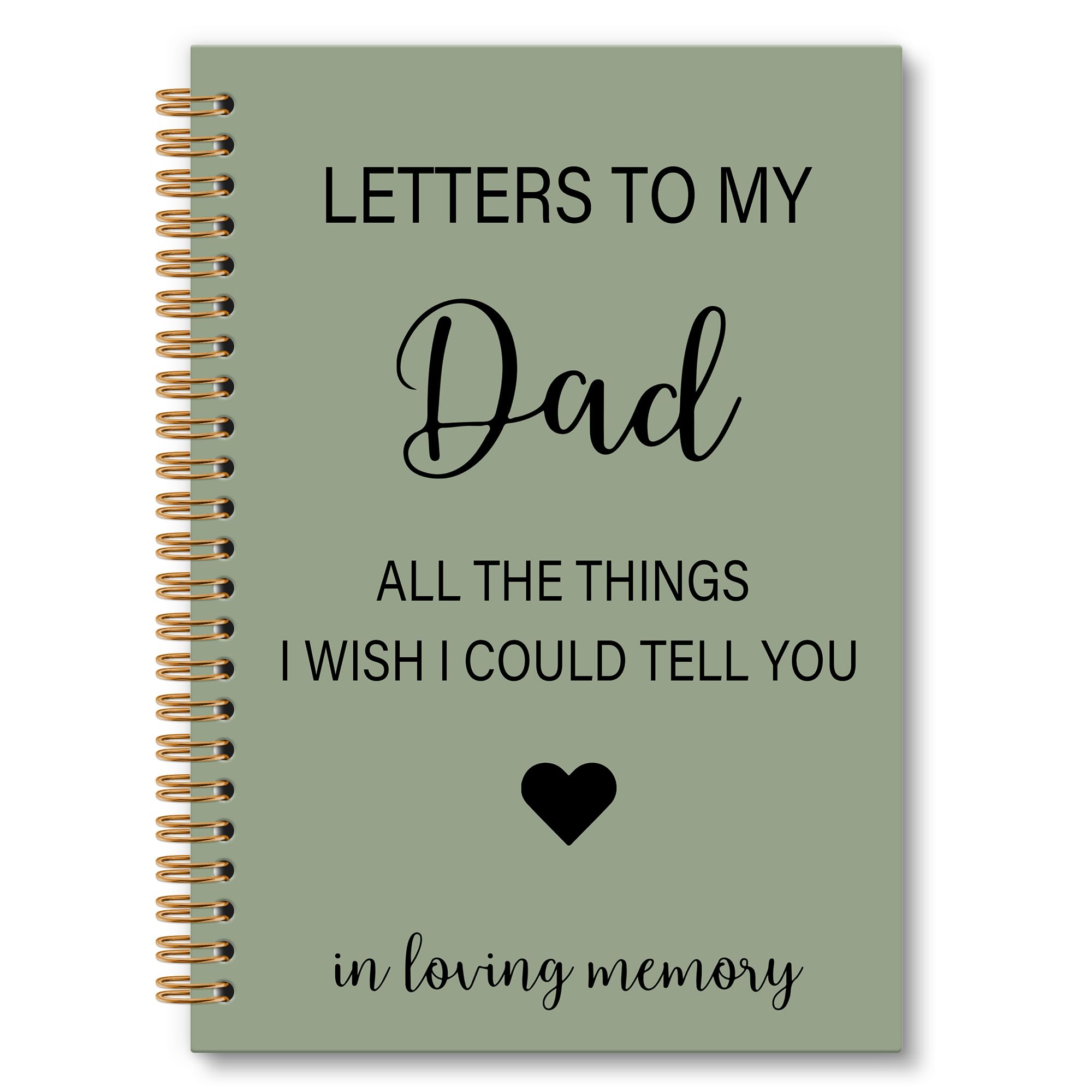 Memorial Gifts for Loss of Dad Grief Notebook Journal, Letters to My Dad in Heaven Journal, Sympathy Notebooks Gifts for Loss of Dad Father, In Loving Memory Sympathy Gifts, 6x8.2In