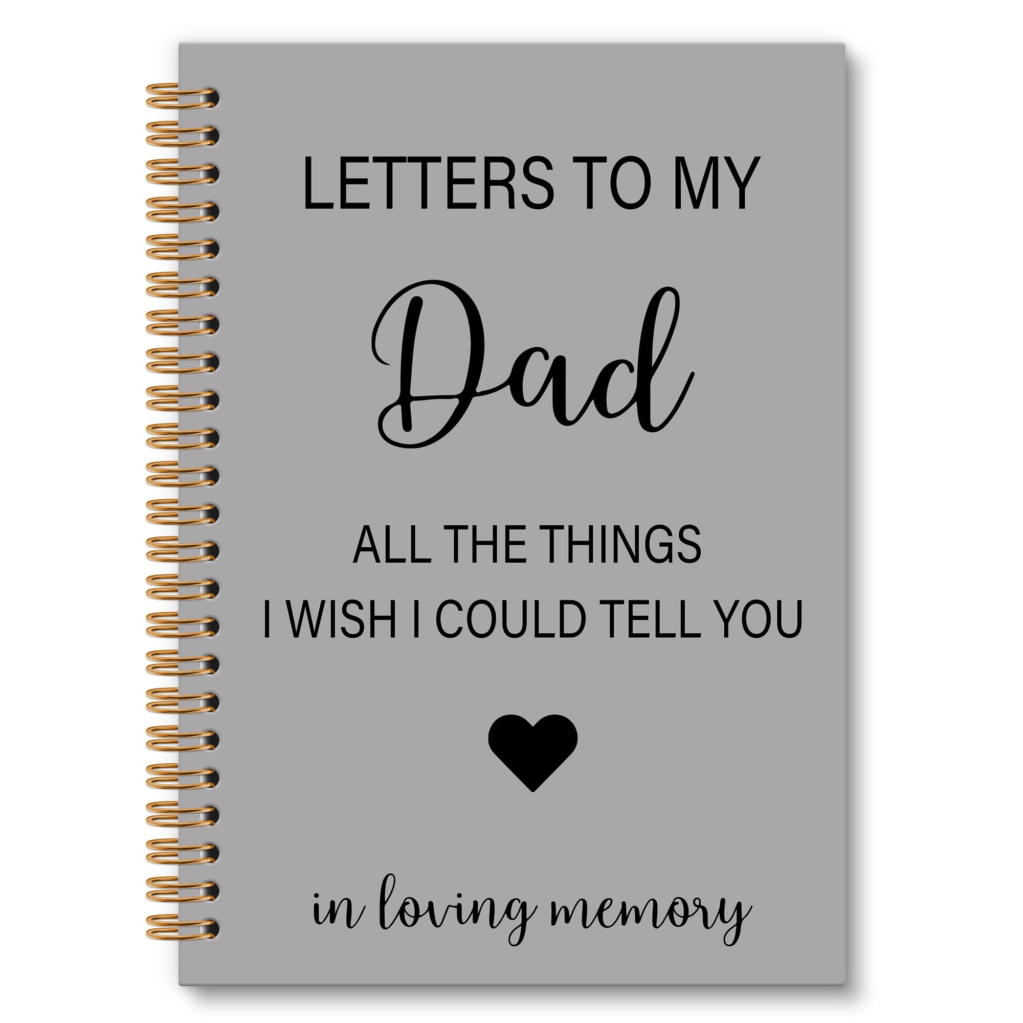 Memorial Gifts for Loss of Dad Grief Notebook Journal, Letters to My Dad in Heaven Journal, Sympathy Notebooks Gifts for Loss of Dad Father, In Loving Memory Sympathy Gifts, 6x8.2In