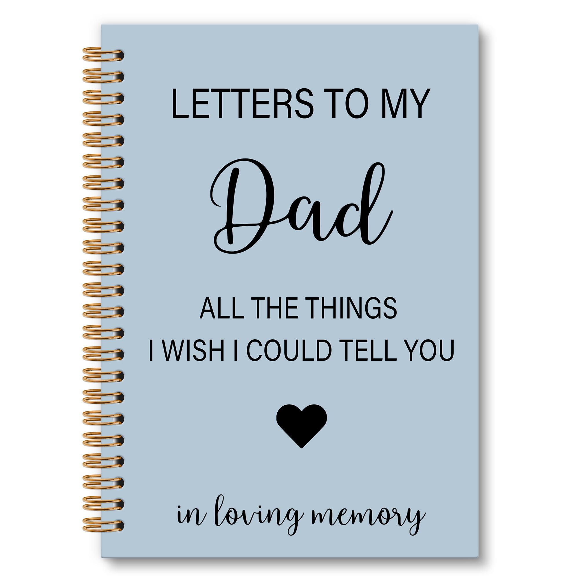 Memorial Gifts for Loss of Dad Grief Notebook Journal, Letters to My Dad in Heaven Journal, Sympathy Notebooks Gifts for Loss of Dad Father, In Loving Memory Sympathy Gifts, 6x8.2In