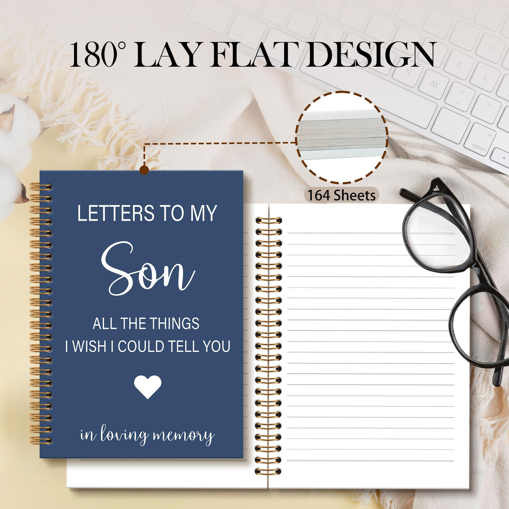 Memorial Gifts for Loss of Dad Grief Notebook Journal, Letters to My Dad in Heaven Journal, Sympathy Notebooks Gifts for Loss of Dad Father, In Loving Memory Sympathy Gifts, 6x8.2In