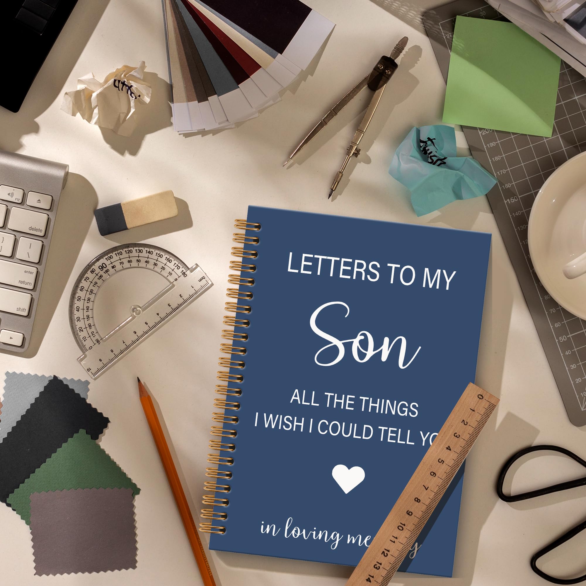 Memorial Gifts for Loss of Dad Grief Notebook Journal, Letters to My Dad in Heaven Journal, Sympathy Notebooks Gifts for Loss of Dad Father, In Loving Memory Sympathy Gifts, 6x8.2In