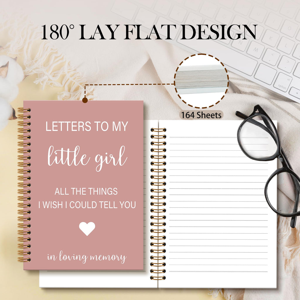 Memorial Gifts for Loss of Dad Grief Notebook Journal, Letters to My Dad in Heaven Journal, Sympathy Notebooks Gifts for Loss of Dad Father, In Loving Memory Sympathy Gifts, 6x8.2In