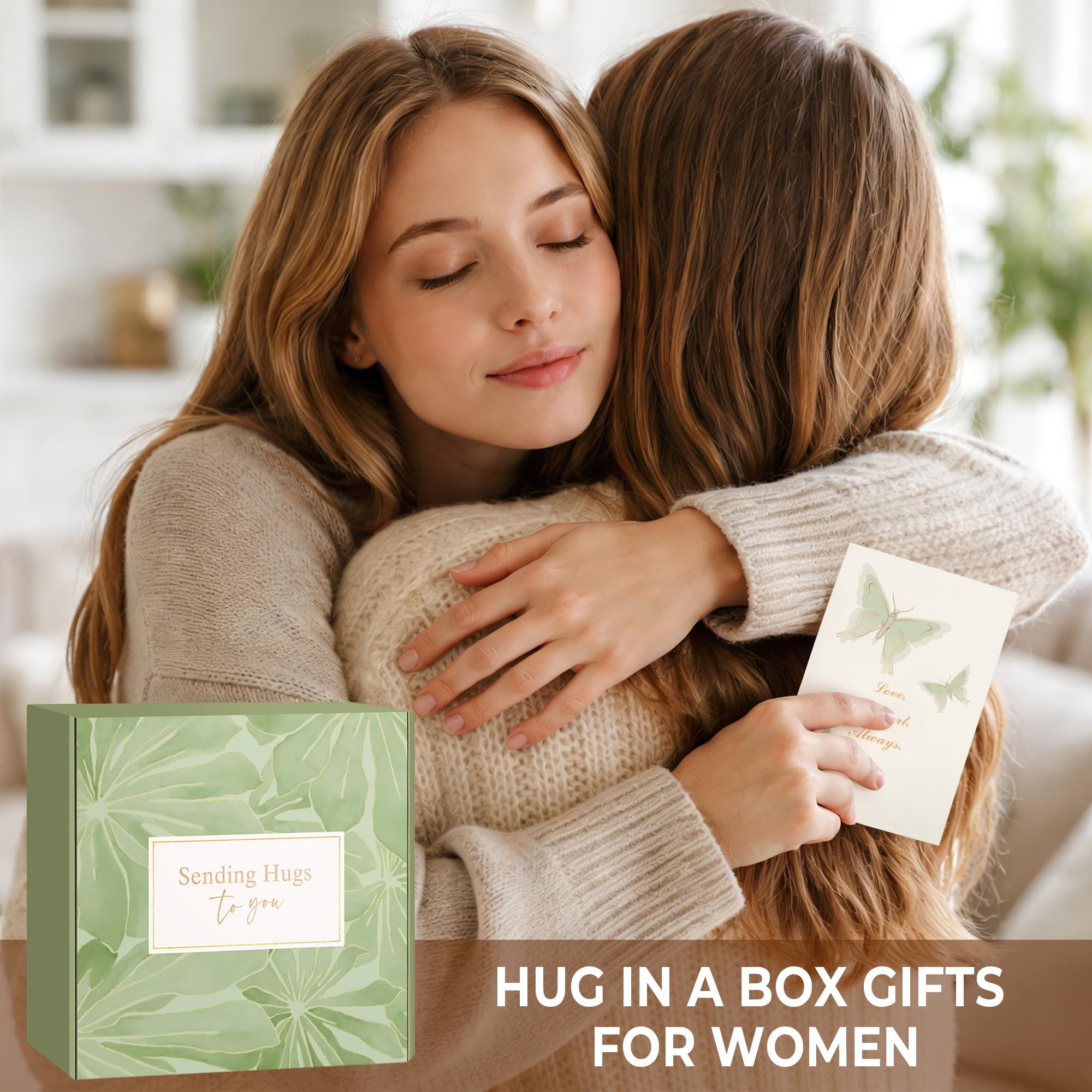 Sympathy Gift Baskets for Loss of Loved One - Bereavement Grief Condolences Gifts for Loss of Mother Father Husband - Miscarriage Care Package for Women Hug in a Box Memorial Gifts for Loss of Mom Dad