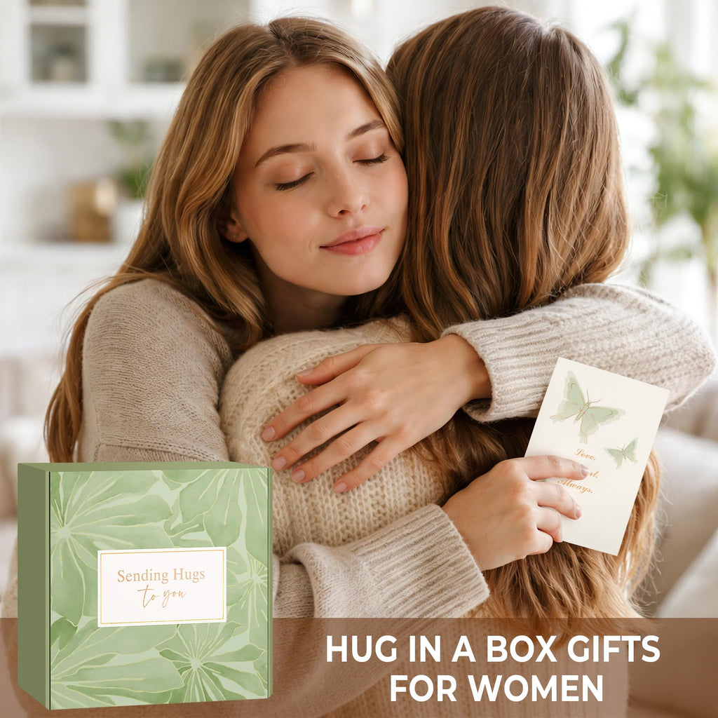 Sympathy Gift Baskets for Loss of Loved One - Bereavement Grief Condolences Gifts for Loss of Mother Father Husband - Miscarriage Care Package for Women Hug in a Box Memorial Gifts for Loss of Mom Dad