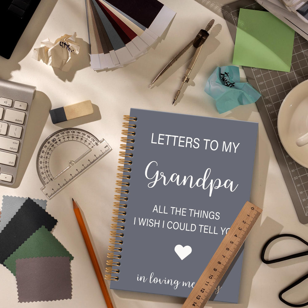 Memorial Gifts for Loss of Dad Grief Notebook Journal, Letters to My Dad in Heaven Journal, Sympathy Notebooks Gifts for Loss of Dad Father, In Loving Memory Sympathy Gifts, 6x8.2In
