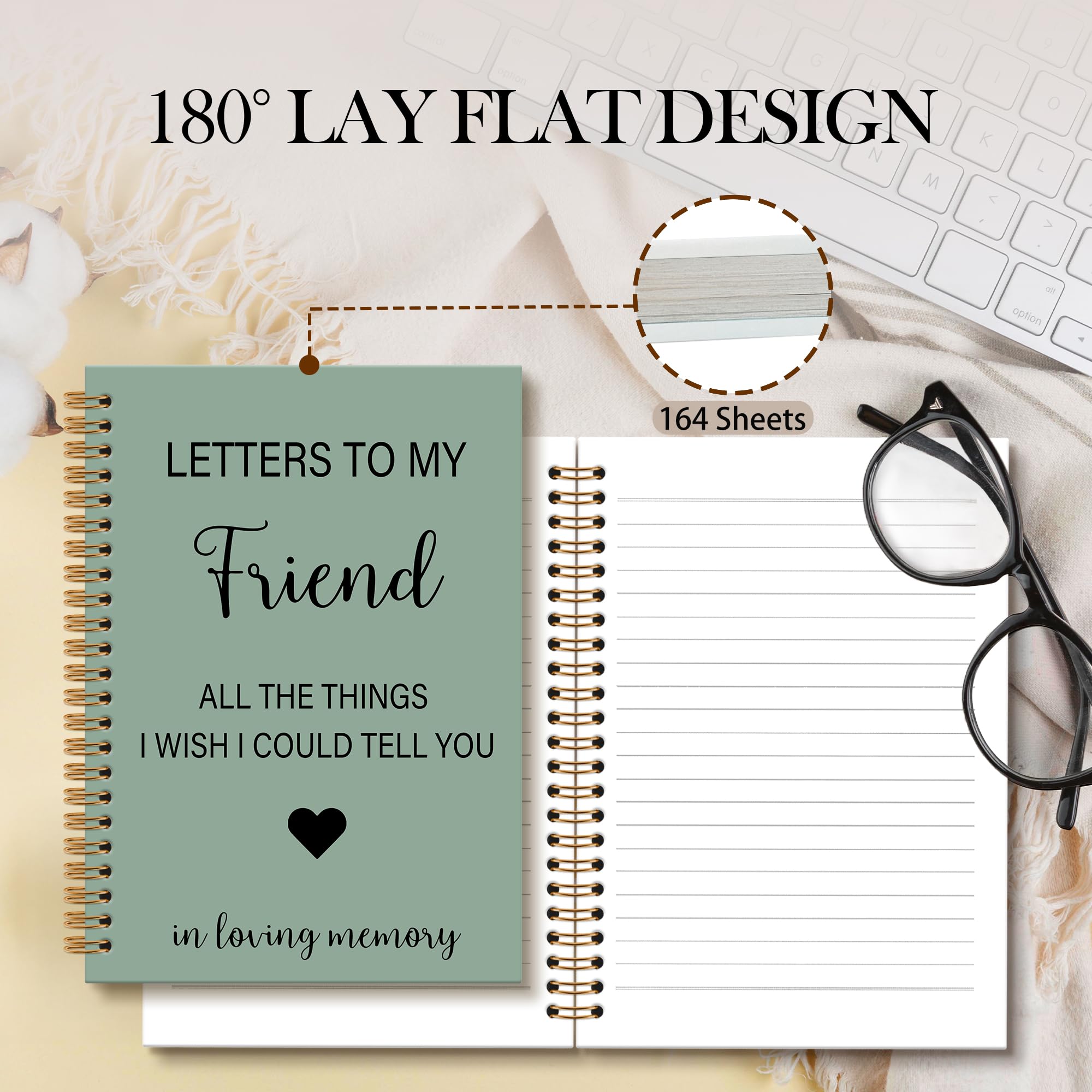 Memorial Gifts for Loss of Dad Grief Notebook Journal, Letters to My Dad in Heaven Journal, Sympathy Notebooks Gifts for Loss of Dad Father, In Loving Memory Sympathy Gifts, 6x8.2In
