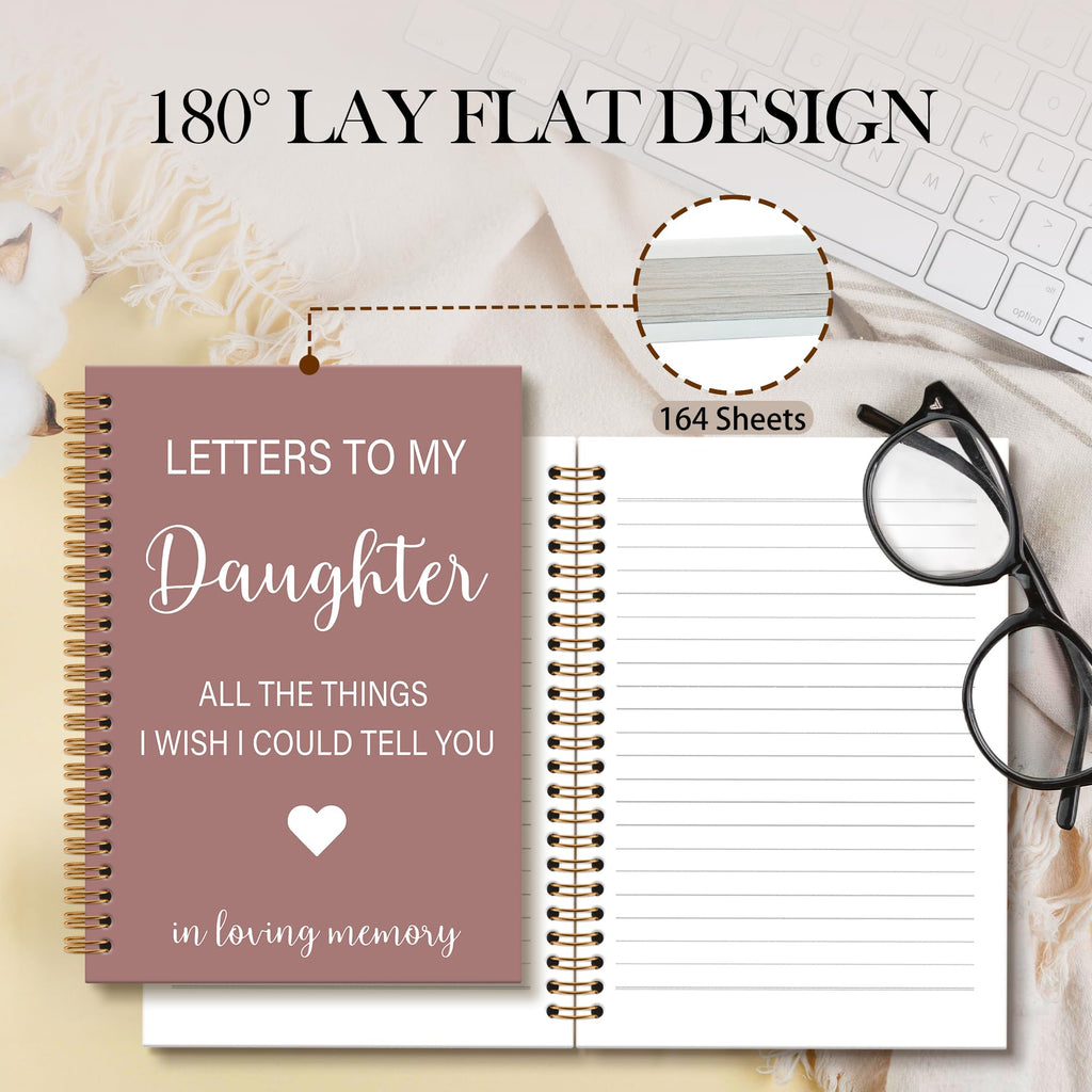 Memorial Gifts for Loss of Dad Grief Notebook Journal, Letters to My Dad in Heaven Journal, Sympathy Notebooks Gifts for Loss of Dad Father, In Loving Memory Sympathy Gifts, 6x8.2In