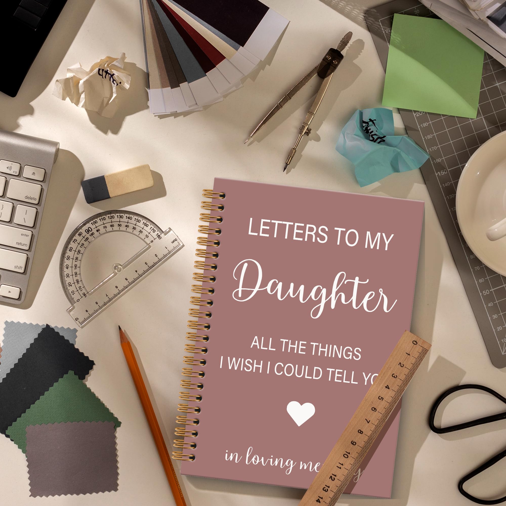 Memorial Gifts for Loss of Dad Grief Notebook Journal, Letters to My Dad in Heaven Journal, Sympathy Notebooks Gifts for Loss of Dad Father, In Loving Memory Sympathy Gifts, 6x8.2In