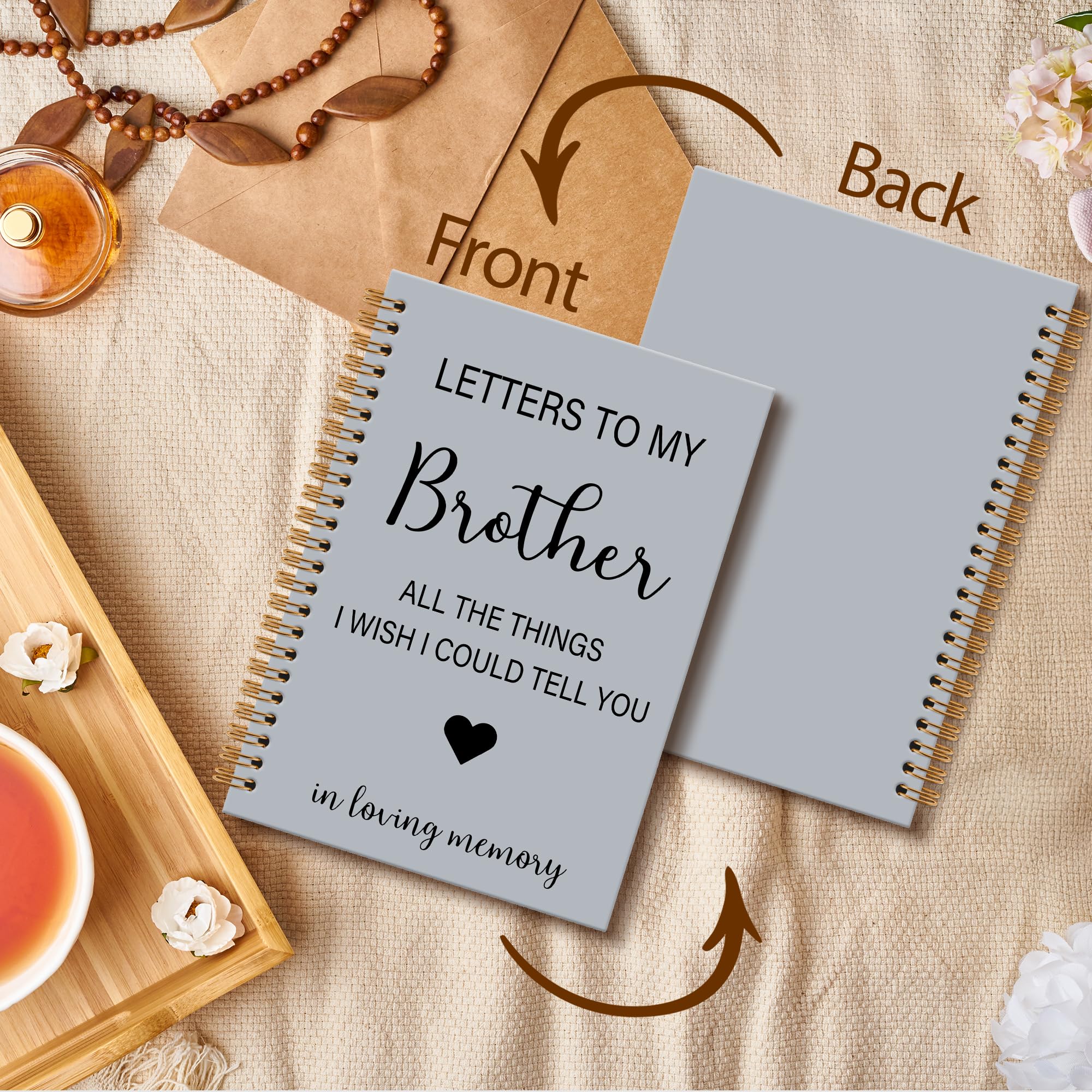 Memorial Gifts for Loss of Dad Grief Notebook Journal, Letters to My Dad in Heaven Journal, Sympathy Notebooks Gifts for Loss of Dad Father, In Loving Memory Sympathy Gifts, 6x8.2In