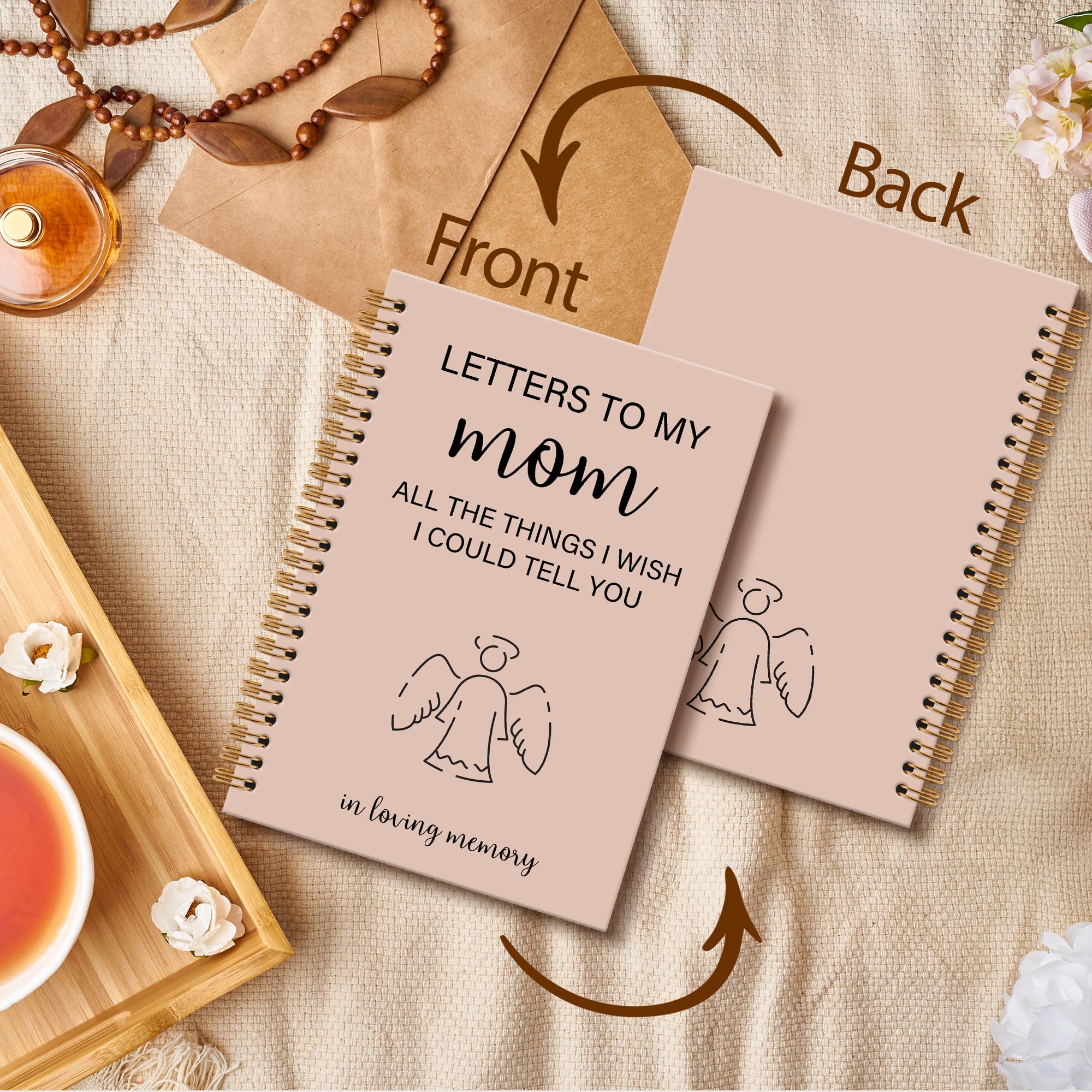 Memorial Gifts for Loss of Dad Grief Notebook Journal, Letters to My Dad in Heaven Journal, Sympathy Notebooks Gifts for Loss of Dad Father, In Loving Memory Sympathy Gifts, 6x8.2In