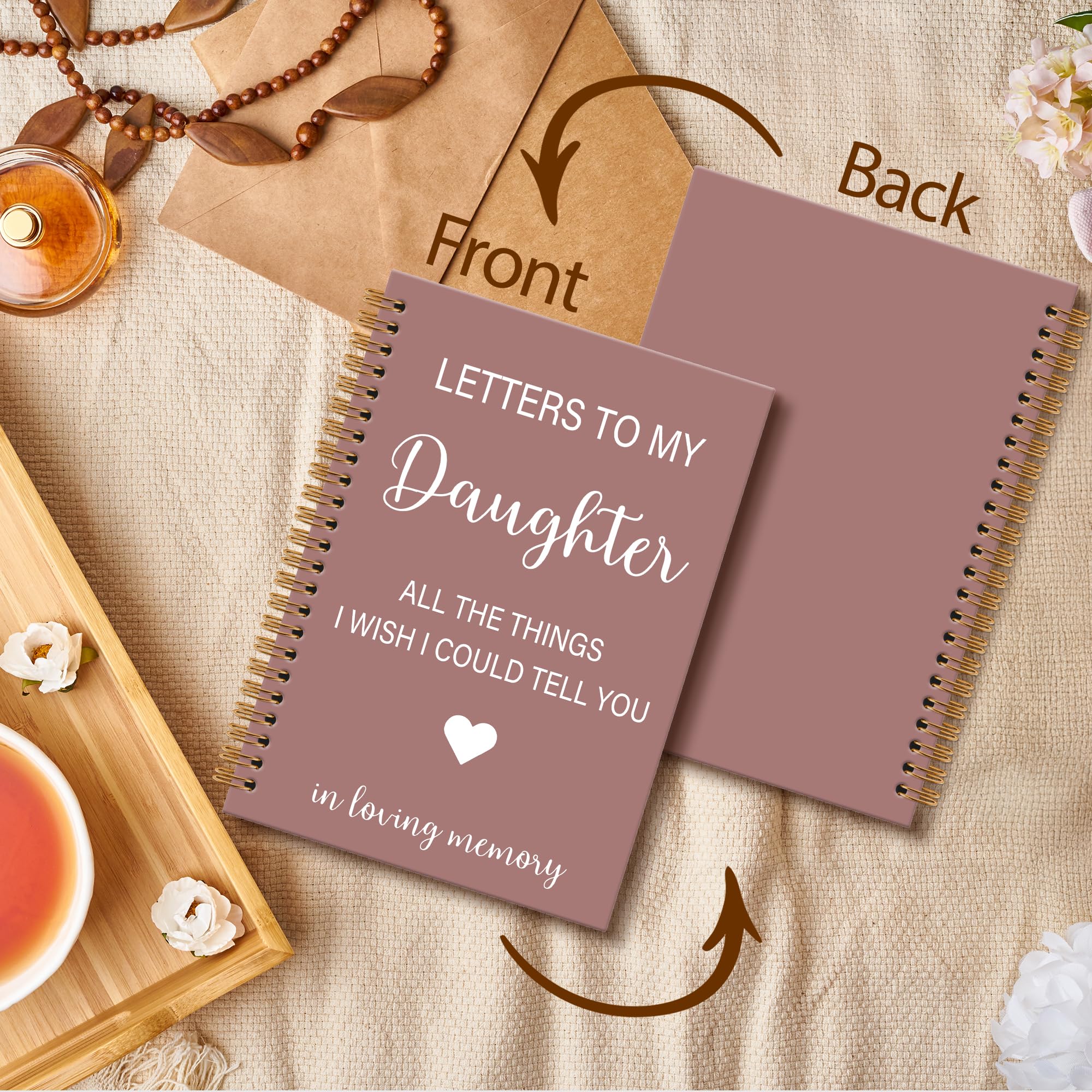 Memorial Gifts for Loss of Dad Grief Notebook Journal, Letters to My Dad in Heaven Journal, Sympathy Notebooks Gifts for Loss of Dad Father, In Loving Memory Sympathy Gifts, 6x8.2In