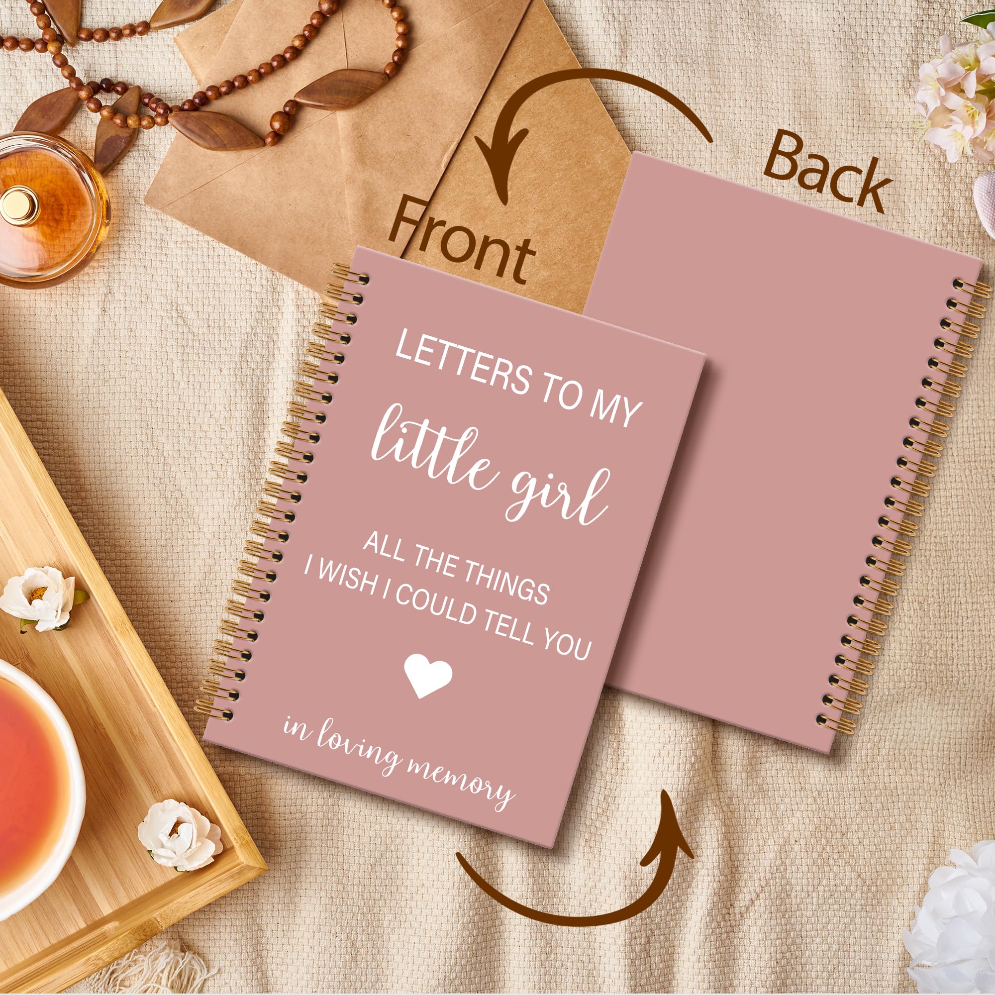 Memorial Gifts for Loss of Dad Grief Notebook Journal, Letters to My Dad in Heaven Journal, Sympathy Notebooks Gifts for Loss of Dad Father, In Loving Memory Sympathy Gifts, 6x8.2In
