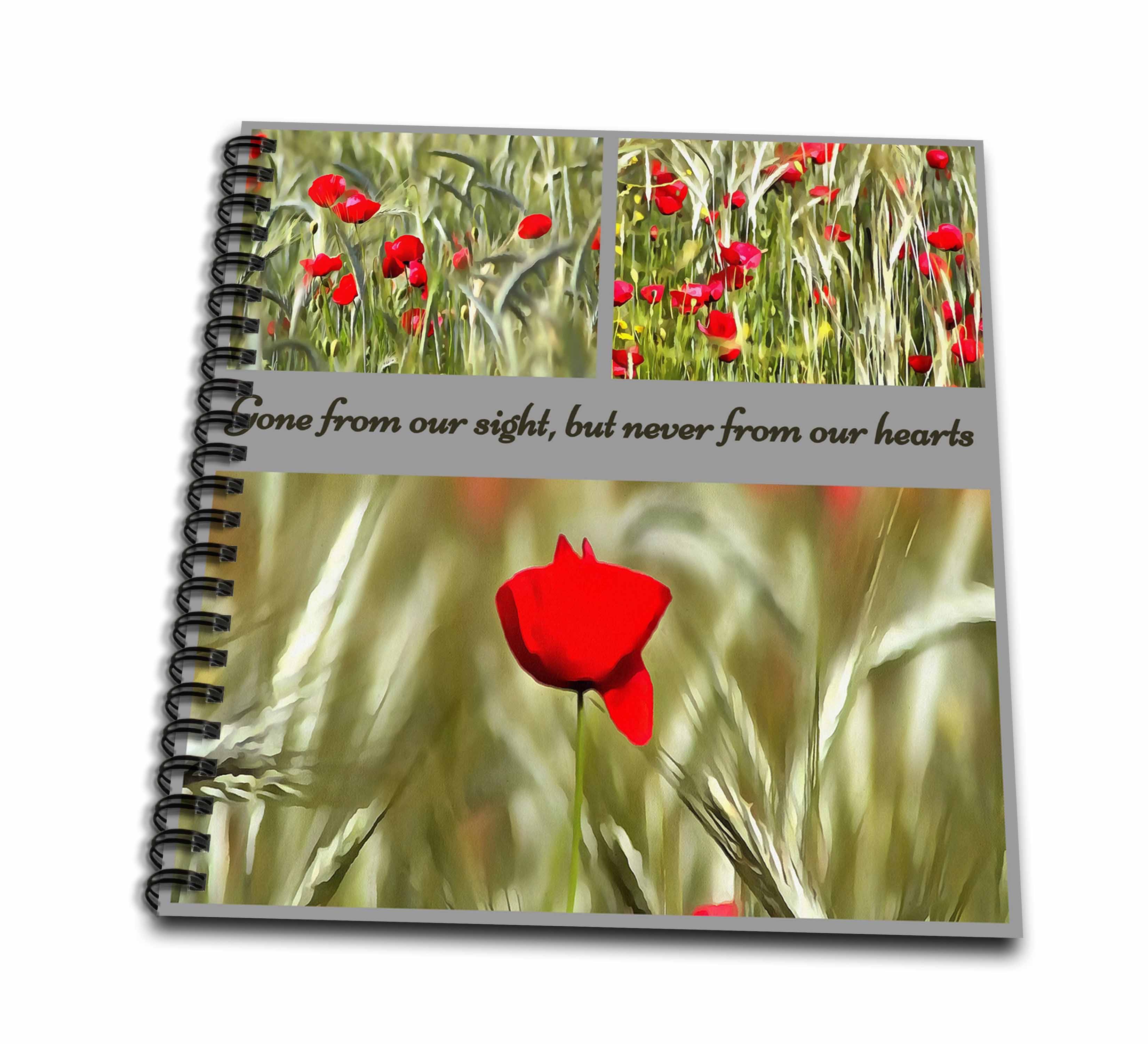 3dRose Gone From Our Sight But Never From Our Hearts Bereavement - Drawing Books (db_350448)