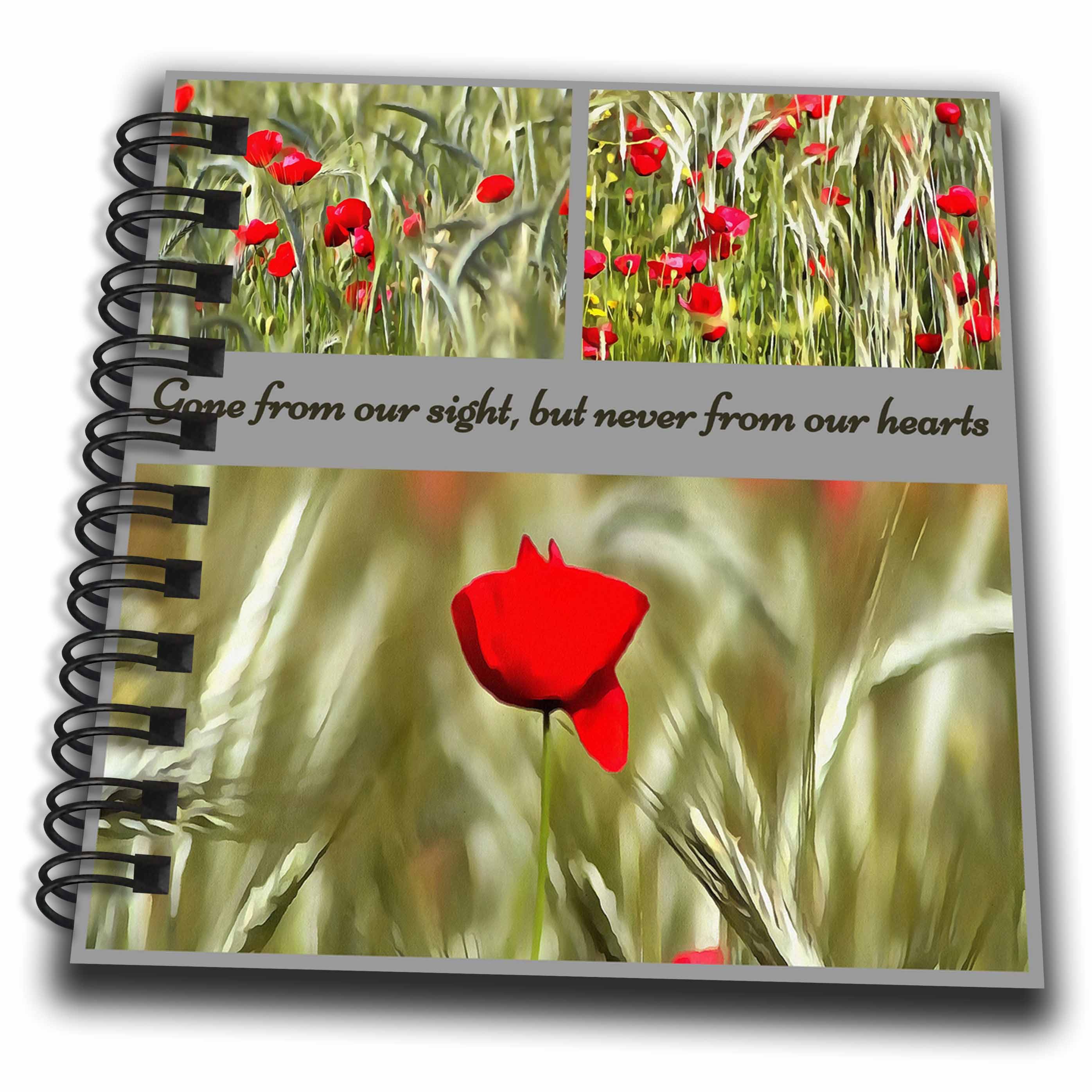 3dRose Gone From Our Sight But Never From Our Hearts Bereavement - Drawing Books (db_350448)