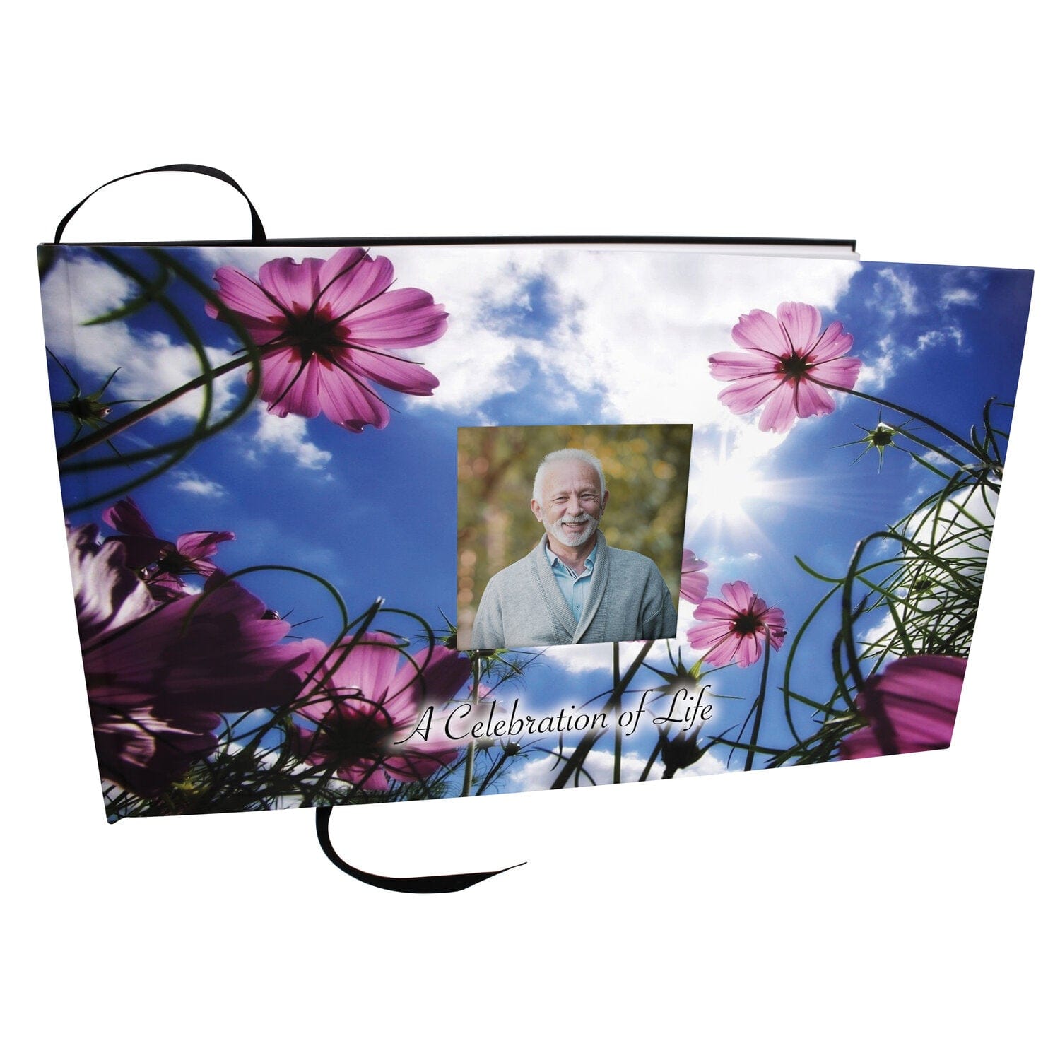 Morning Glories Matching Themed 'Celebration of Life' Guest Book for Funeral or Memorial Service