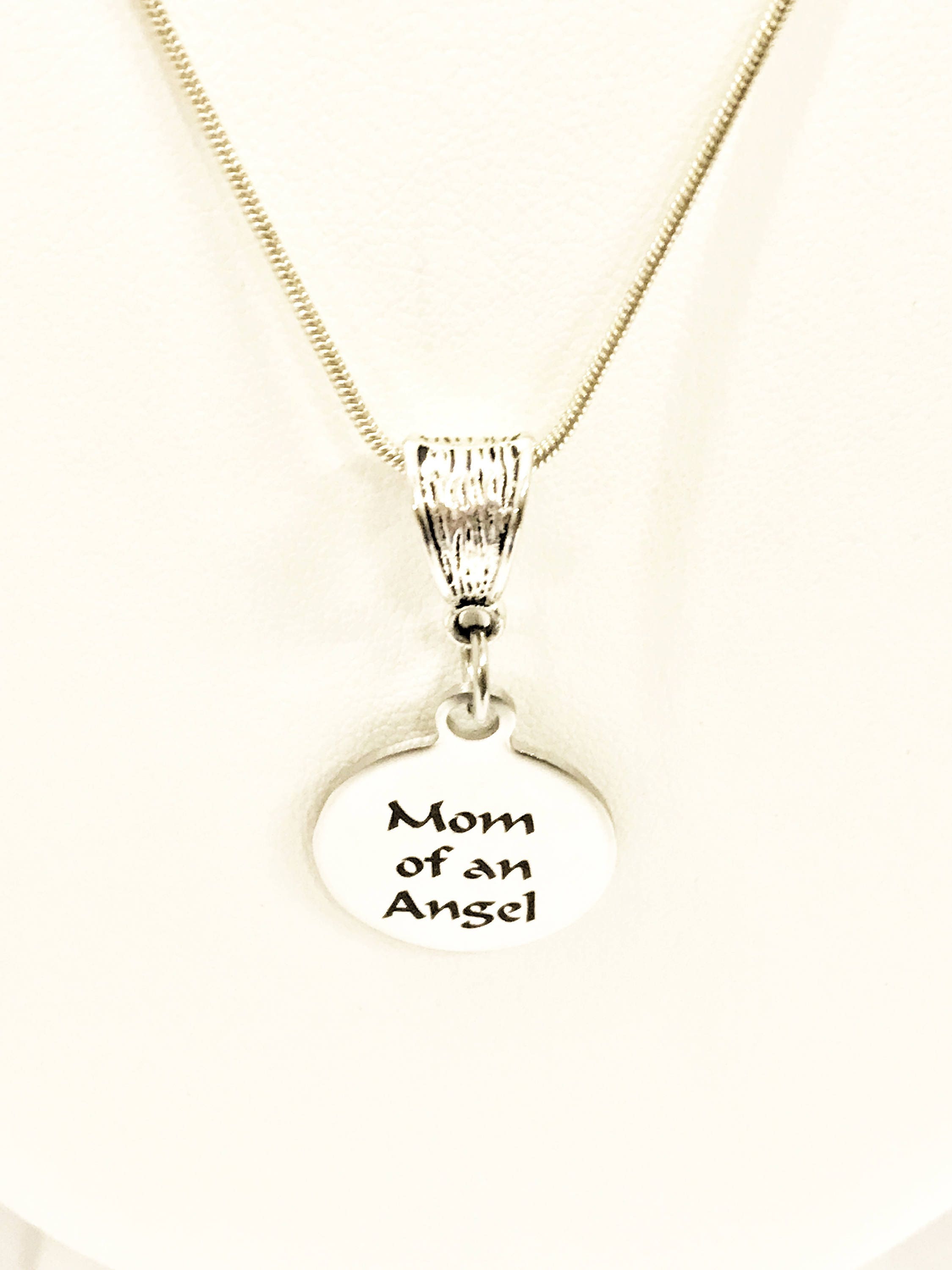 Miscarriage Memorial Necklace, Mom Of An Angel Necklace, Miscarriage Memorial Gift, Miscarriage Necklace, Child Loss Jewelry, Angel Mom Gift